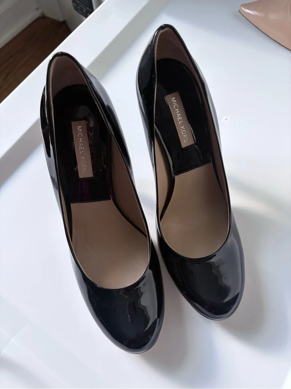 Michael Kors Black Patent Leather High Heel Pumps